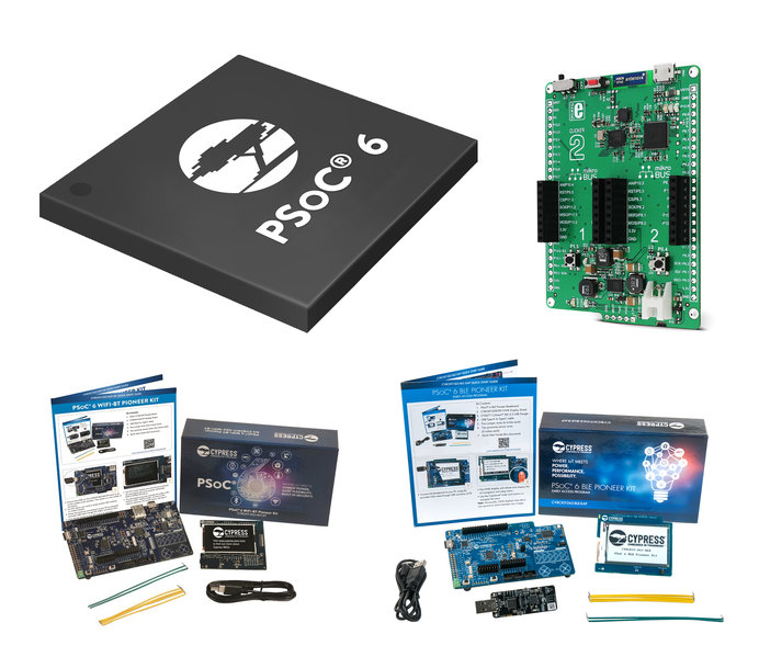Low-power PSoC 6 microcontrollers from Cypress now shipping from RS Components